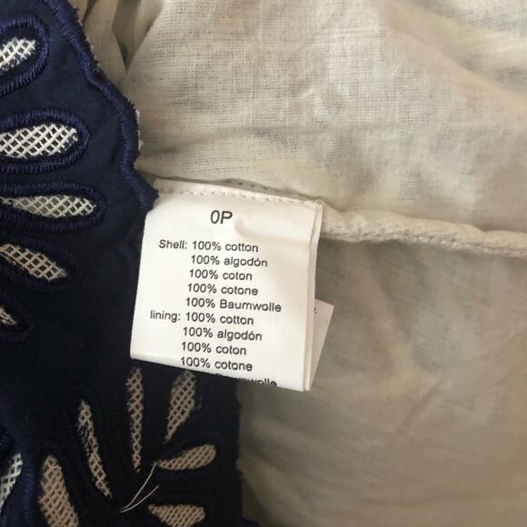 Anthropologie Kas New York Kerala Navy Cotton Shift Dress - Picture 5 of 5